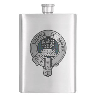 Clan Ferguson Wappen & Tartan Flask Flachmann