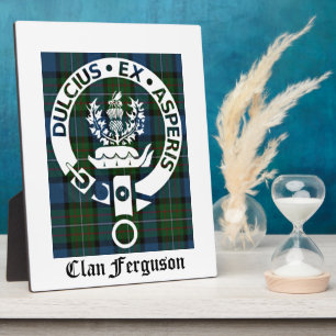 Clan Ferguson Wappen Tartan Fotoplatte