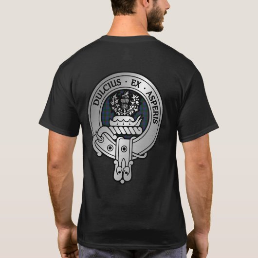Clan Ferguson Wappen & Tartan T - Shirt (Rückseite)