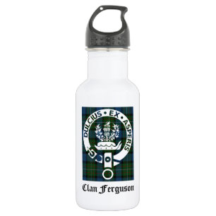 Clan Ferguson Wappen Tartan Trinkflasche