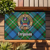 Clan Ferguson Wappen über Tartan Fußmatte