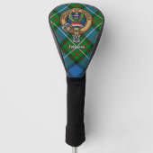 Clan Ferguson Wappen über Tartan Golf Head Cover Headcover (Vorderseite)