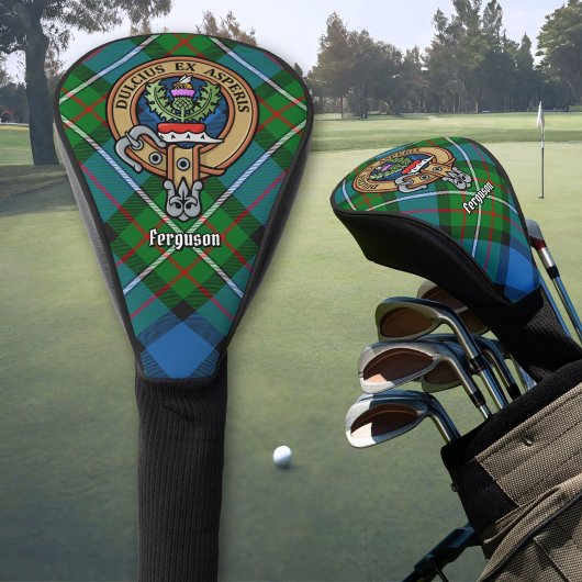 Clan Ferguson Wappen über Tartan Golf Head Cover Headcover