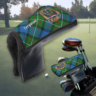 Clan Ferguson Wappen über Tartan Golf Head Cover Headcover