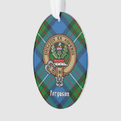 Clan Ferguson Wappen über Tartan Ornament (Vorderseite)