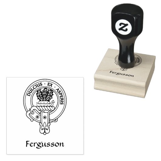 Clan Fergusson Wappen Rubber Briefmarke Gummistempel (Stempel)