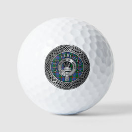 Clan Fergusson Wappen & Tartan Knot Golfball