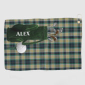 Clan Fitzpatrick Tartan Kariert Personalisiert Golfhandtuch (Horizontal)