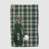Clan Fitzpatrick Tartan Kariert Personalisiert Golfhandtuch (Vorderseite)