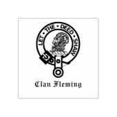 Clan Fleming Wappen Abzeichen Gummistempel (Prägung)