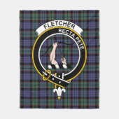 Clan Fletcher Modern Tartan Kariert Fleecedecke (Vorderseite)
