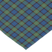 Clan Fletcher Royal Blue und Green Scottish Tartan Kurzer Tischläufer (Ecke)