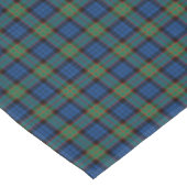 Clan Fletcher Royal Blue und Green Scottish Tartan Tischdecke (Schrägansicht)