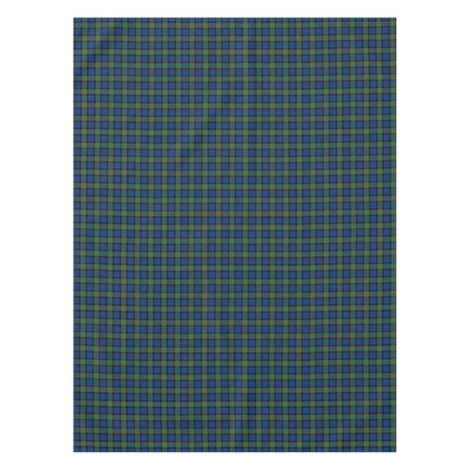 Clan Fletcher Royal Blue und Green Scottish Tartan Tischdecke (Vorderseite)