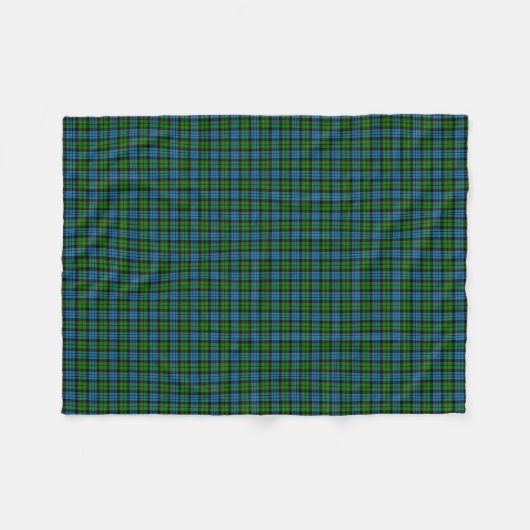 Clan Fletcher Tartan Fleecedecke (Vorderseite (Horizontal))