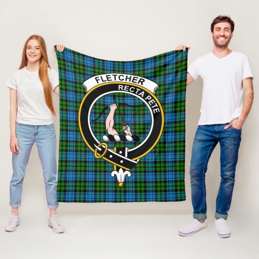 Clan Fletcher Tartan Kariert Fleecedecke (Beispiel)