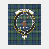 Clan Forbes Ancient Tartan Kariert Fleecedecke (Vorderseite)