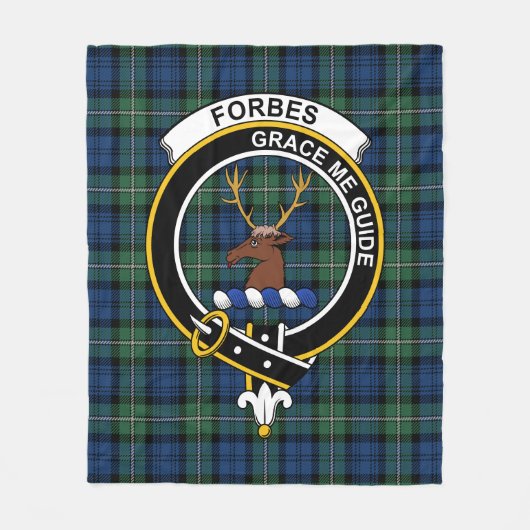 Clan Forbes Ancient Tartan Kariert Fleecedecke (Vorderseite)