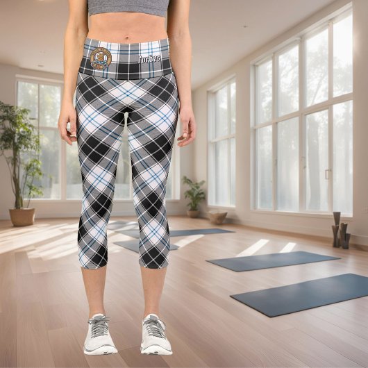 Clan Forbes Dress Tartan Capri Leggings