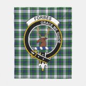 Clan Forbes Dress Tartan Kariert Fleecedecke (Vorderseite)