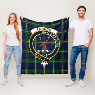 Clan Forbes Modern Tartan Kariert Fleecedecke