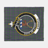 Clan Forbes of Druinnor Tartan Kariert Fleecedecke (Vorderseite (Horizontal))