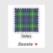 Clan Forbes Tartan Aufkleber (Blatt)