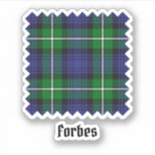 Clan Forbes Tartan Aufkleber (Vorderseite)