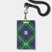 Clan Forbes Tartan Ausweis (Vorderseite mit Lanyard)
