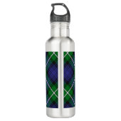 Clan Forbes Tartan Edelstahlflasche (Rückseite)