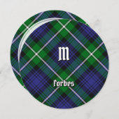 Clan Forbes Tartan Einladung (Vorne/Hinten)