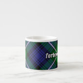 Clan Forbes Tartan Espressotasse (Vorderseite)