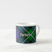 Clan Forbes Tartan Espressotasse (Vorderseite Rechts)
