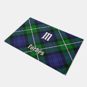Clan Forbes Tartan Fußmatte (Schrägansicht)