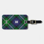 Clan Forbes Tartan Gepäckanhänger (Vorderseite horizontal)