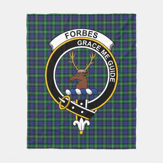 Clan Forbes Tartan Kariert Fleecedecke (Vorderseite)