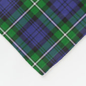 Clan Forbes Tartan Kariert Fleecedecke (Ecke)