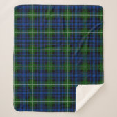 Clan Forbes Tartan Kariert Sherpadecke (Vorderseite)
