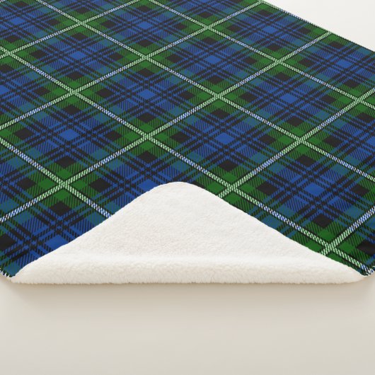 Clan Forbes Tartan Kariert Sherpadecke (3/4)