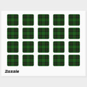Clan Forbes Tartan Quadratischer Aufkleber (Blatt)