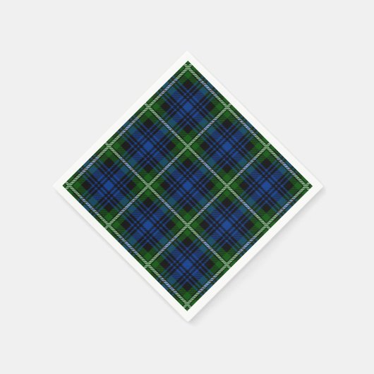 Clan Forbes Tartan Serviette (Ecke)
