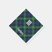 Clan Forbes Tartan Serviette (Ecke)