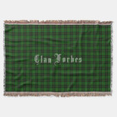 Clan Forbes Tartan Throw Blanket Decke (Vorderseite)