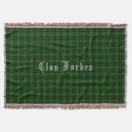 Clan Forbes Tartan Throw Blanket Decke