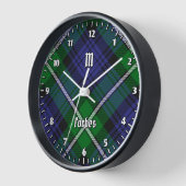 Clan Forbes Tartan Uhr (Winkel)