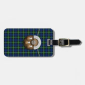 Clan-Forbes Tartan und Sporran Gepäckanhänger (Vorderseite horizontal)