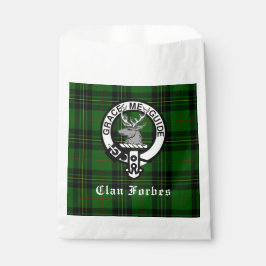 Clan Forbes Tartan und Wappen Abzeichen Geschenktütchen
