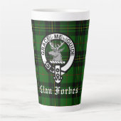 Clan Forbes Tartan und Wappen Abzeichen Milchtasse (Vorderseite)