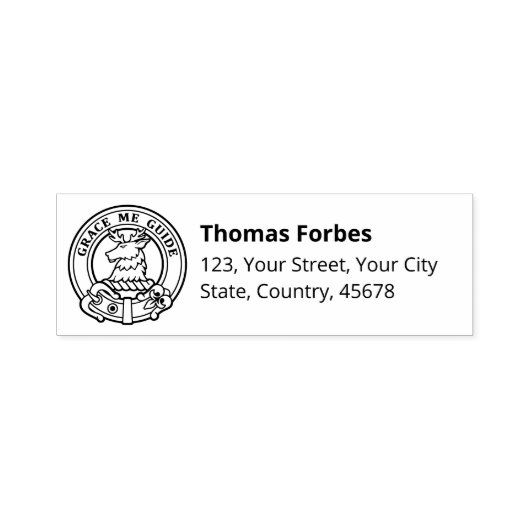 Clan Forbes Wappen Permastempel (Design)