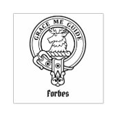 Clan Forbes Wappen Rubber Briefmarke Gummistempel (Prägung)
